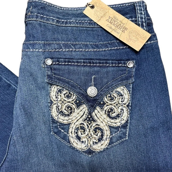 Vintage America Women's Plus Size Boot Jean.  Sz: 14 - Picture 2 of 16